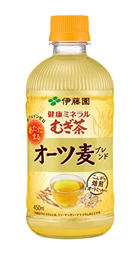 伊藤園 健康ミネラルむぎ茶 オーツ麦ブレンド 450ml×24本 ホット兼用