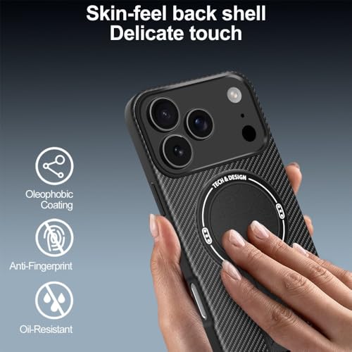 Coque iPhone 17 Pro Max marron en silicone rigide avec support intégré