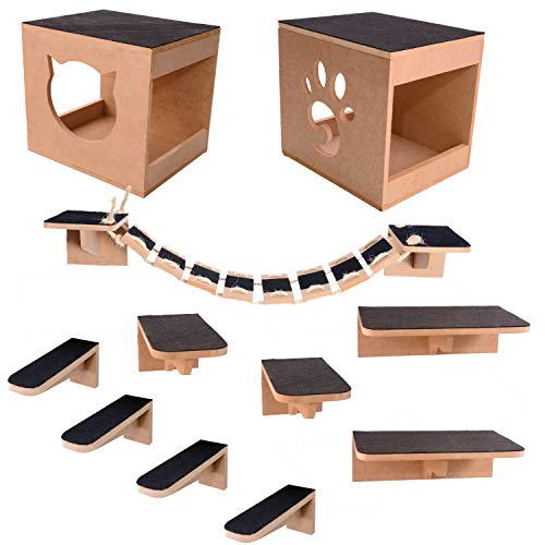 Kit Play Nicho Gatos 11 Pcs - Natural