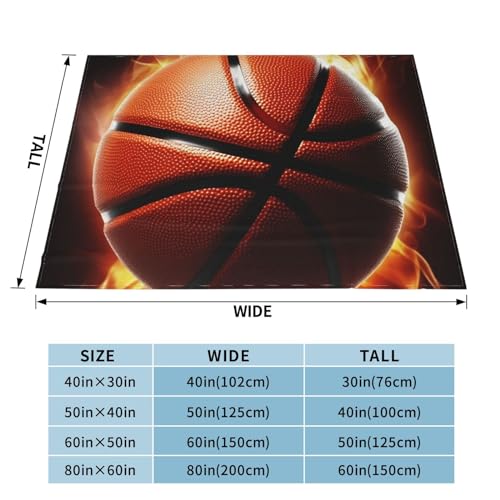 Cadeau de basket-ball couverture en micro polaire douillette pour lit d'adolescent - 4