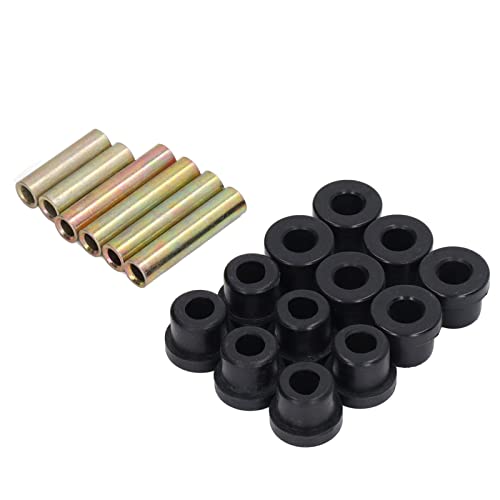 TOPINCN Replacement Sleeve Pin Leaf Spring Bushing Kit 102506601 High Temp Resistant for Precedent- Smooth Ride Experience- 12 Bushings 4 Rear Pins