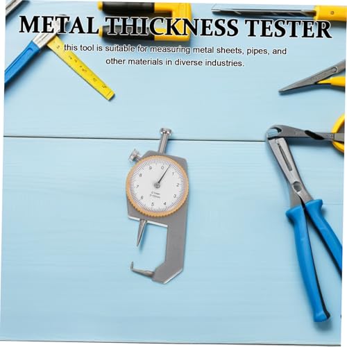 Calibrador para medición de espesor de precisión manual para construcción y soldadura, medidor de espesor de metal para capas de pintura, acero y tubos miniatura 6
