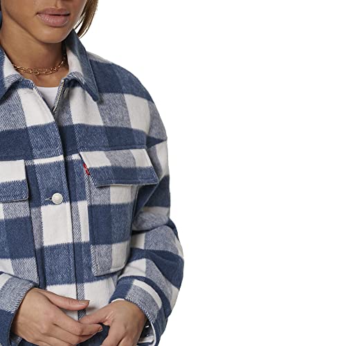 Levi's Women's Wool Blend Plaid Shirt Jacket #TOP5