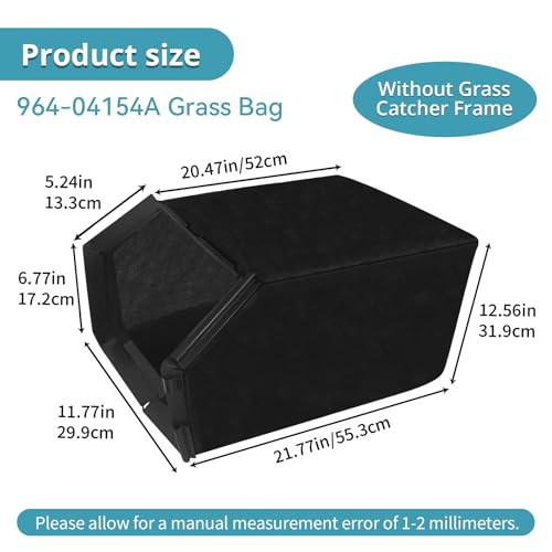 Bularie 964-04154A Lawn Mower Grass Bag Replacement Compatible with Crafts man 21" Lawn Mower 24737110, 24737034, 24737037, Replaces 964-04154 (Without Grass Catcher Frame) by Bularie - Image 2