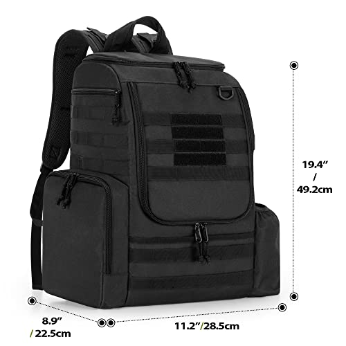 Dsleaf Disc Golf Bag With 24-26 Discs Capacity, Disc Golf Backpack With Two Sidewall Supports And Molle Webbing For Beginner, Hobbyist, Adults And Teenagers #TOP5