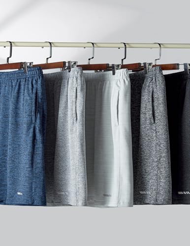 Liberty Imports 5 Pack Big Boys Youth Athletic Mesh Basketball Shorts with Pockets Quick Dry Activewear - Image 4