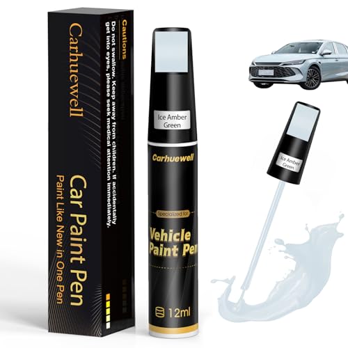 Image of Green Touch Up Paint for Cars, Auto Car Paint Touch Up Paint Pen for Deep Scratches, Car Scratch Repair Pen, Quick and Easy Solution to Repair Minor Automotive Scratches (Ice Amber Green)