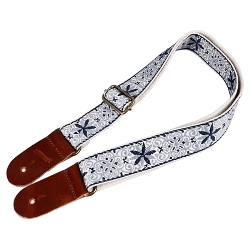 Embroidered Ukulele Strap, Stylish & Comfortable, Adjustable Length, Suitable for All Ukuleles (Style 2), Default - Image 2