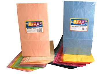 14 Pack HYGLOSS PRODUCTS INC. COLORFUL PAPER BAGS 8.5X11 WHITE 50