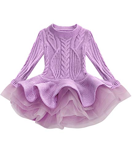 Image of FKKFYY Long Sleeve Fall Sweaters for Girls