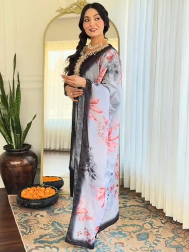 Image of Naixa Women's Rayon Embroidered Straight Kurta with Pant and Dupatta Sets (Available in Plus Size) (NX-624)