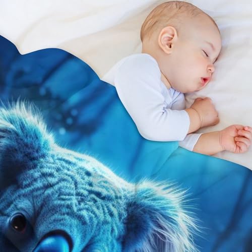 Couverture polaire koala anti-froid facile à laver pour lit - 4