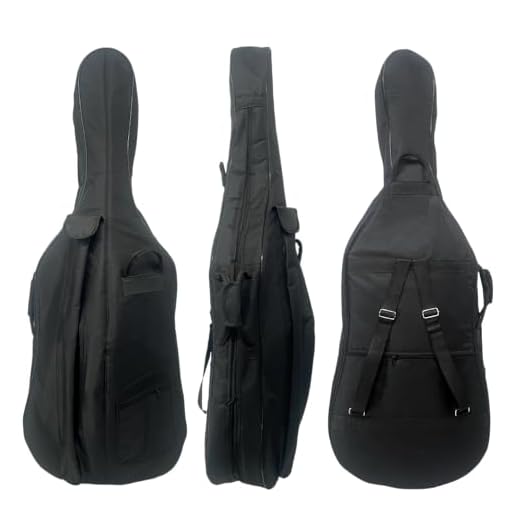 Conboxus Black Cello Soft Case Lightweight, Protection for Travel With Multiple Pockets and Adjustable Backpack Straps Back Straps Handle bags (4/4)
