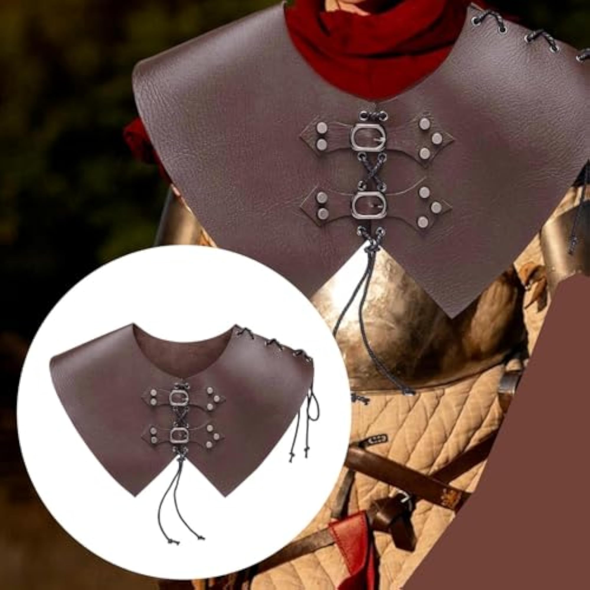 Medieval Gothic Shoulder Armour Costume Accessory