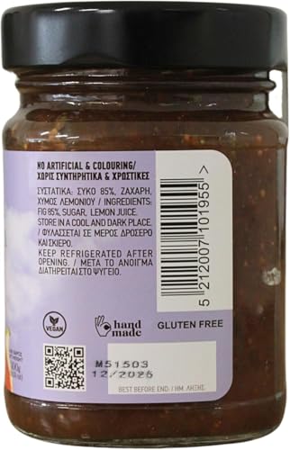 To Filema tis Lelas Handgemachte Feigenmarmelade Extra 300g | 100% Griechische Feigen | Traditionell gekocht & vegan | Glutenfrei | Intensiver Geschmack & Aroma | Authentische griechische Spezialität