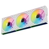 Thermalright TL-M12QW-S X3 Triple Pack ARGB Case Fan, Cable-Free Connection Between Fans, Customizable Infinity Mirror Lighting Effects,Simple Cable Management-White ARGB