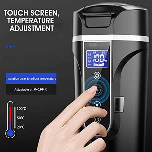 Taza Calentadora para Auto con Pantalla LCD 500 ml 12-24V miniatura 4