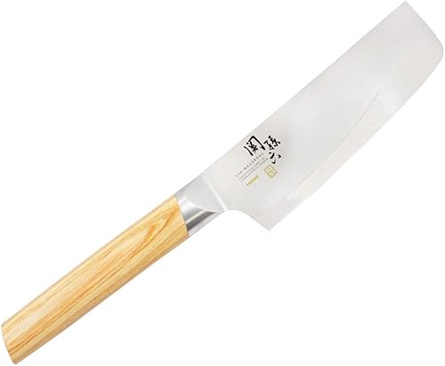 Vista 29 de Kai AE5254 Kai Santoku Cuchillo Seki Magoroku 10000CL 6.496 in Fabricado en Japón