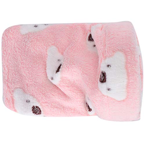 Camas de invierno hámster casa cálida rosa para mascotas pequeñas 8