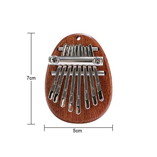 Qianderer Mini piano à pouce 8 touches Kalimba avec cordons, cadeau de Noël pour la famille, marron - Les Beatles, Paul McCartney, John Lennon, RIngo Starr, George Harrison Qianderer Mini piano à pouce 8 touches Kalimba avec cordons, cadeau de Noël pour la famille, marron – Image 6