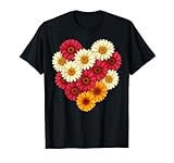 Heart Daisy Botanical Floral Bouqet Colorful Art