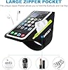 Handy Armband Joggen Sportarmband Mit Kopfhörer SchlüsselTasche, Handyhalterung Arm Joggen Handy Armbänder mit Kartenschlitz für iPhone 16 Pro Max/15 Pro/14/13 Pro/12 Plus,Handytasche Running Zubehör #1