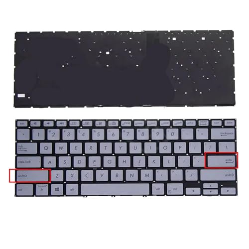 Clavier rétroéclairé argent US pour ASUS Zenbook Flip 14 UX462 UX462DA UM462 UM462D UX462F UX462FA