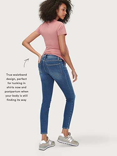 Hatch Slim Maternity Jeans - Under The Belly Pregnancy Jeans That Grow With You - Maternity Pants For Work & Leisure - Recycled Stretch Cotton Denim Maternity Skinny Jeans Indigo #TOP3