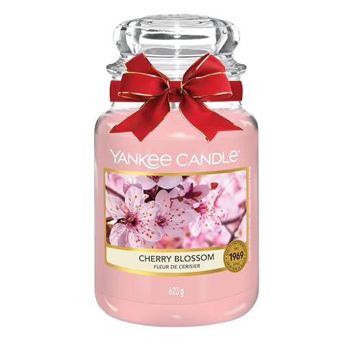 Yankee Candle Candela profumata in giara grande | Fiore di ciliegio | Durata Fino a 150 Ore | Regali per donne