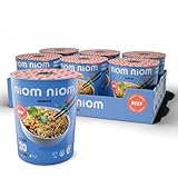NIOM NIOM Ramen Instantnudeln - herzhaft würzig | Fertiggericht Vegan Bowl - Beef Geschmack | Halal & Kosher Protein-Nudeln (Ramen) - schnelle Zubereitung - 6 Stk.