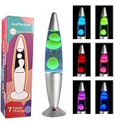 GorYeeFine LED Silver Star Glitter Lamp – Color Changing Motion Lamp With Rocket Design, USB Powered, Great Gift For Kids & Adults