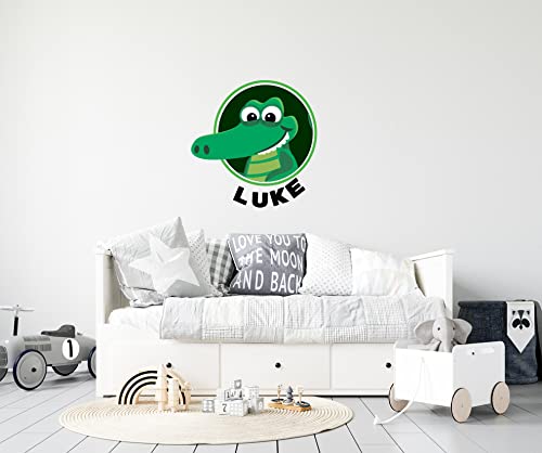 Vinilo Decorativo Personalizado Caimán 38x36 cm miniatura 3