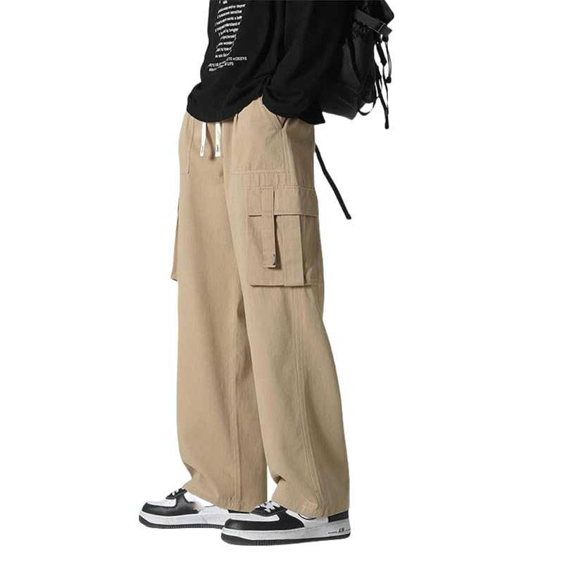 Pantalon cargo décontracté homme coupe ample idéal pour les sorties et loisirs nature