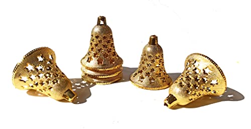 Nannudeco Decorative Plastic Bells For Home Decor Christmas Hanging Ornaments Hangings For Crafts 2.5 Inch  thumb #4