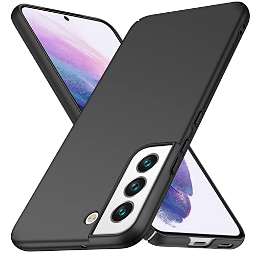 BRAND SET Funda para S22 5G, Fundas Protector Samsung S22 5G Antigolpes Ultra-Delgado Anti-arañazos Ultra Slim Carcasa para Samsung Galaxy S22 5G-Negro Cover