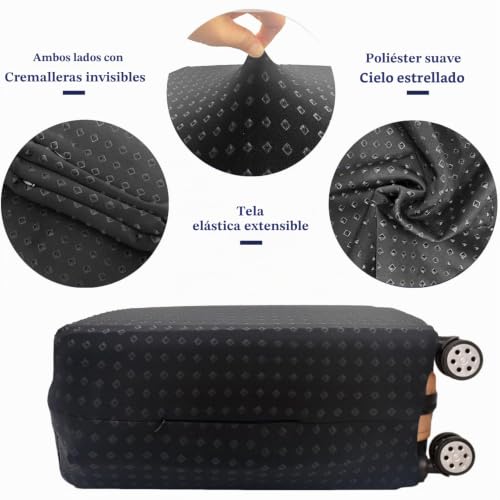 Miniatura 3 de Goxunyuan Fundas Protectoras Para Maletas Equipaje Elástico Spandex Maleta Funda Protectora Lavable Cubierta De Equipaje S M L Xl