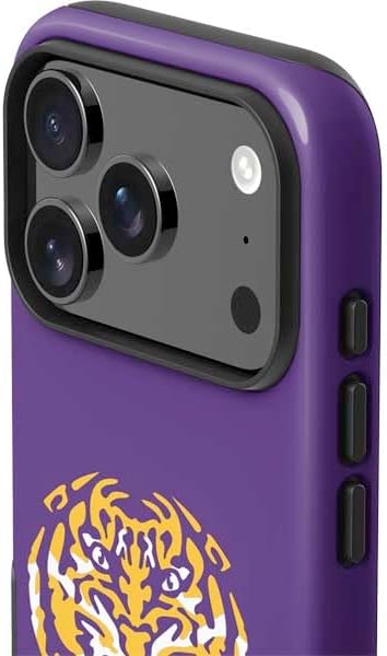 Skinit Impact Phone Case Compatible with iPhone 17 Pro Max - Officially Licensed LSU Purple Tiger Mascot Design