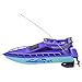 Chuanfeng Barco Teledirigido para Niños, RC Barco De Control Remoto Alta Velocidad 2.4 GHz 20Km/h Diseño Impermeable para Niño Niña Juegos En Lagos Y Piscina