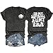 Auntie Tshirt Women in My Softball Aunt Era Shirt Funny Graphic Softball Shirts for Women Casual V Neck Short Sleeve Tops