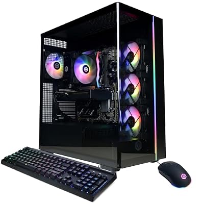 CyberPowerPC Gamer Master Gaming PC, AMD Ryzen 7 8700F 4.1GHz, GeForce RTX 5060 Ti 8GB, 16GB DDR5, 1TB PCIe 4.0 SSD, WiFi Ready & Windows 11 Home (GMA2900A2)
