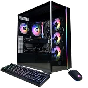 CyberPowerPC Gamer Master Gaming PC, AMD Ryzen 7 8700F 4.1GHz, GeForce RTX 5060 Ti 8GB, 16GB DDR5, 1TB PCIe 4.0 SSD, WiFi Ready & Windows 11 Home (GMA2900A2)