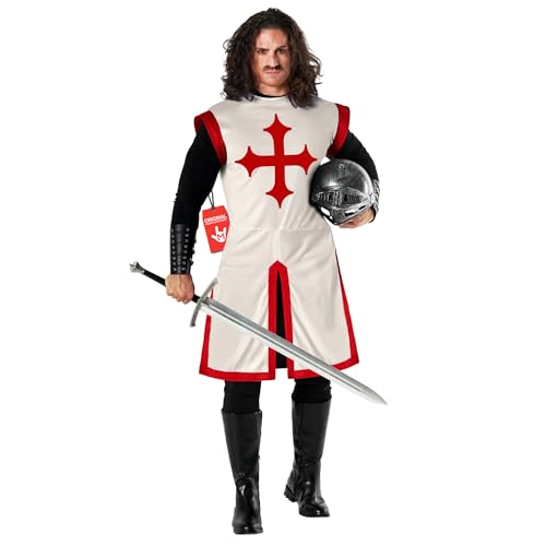 Morph Costume Chevalier Homme, Déguisement Médiéval Adulte, Costume Halloween Chevalier, L
