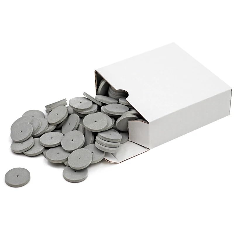 100pcs/box Dental Jewelry Rotary Tool Silicone Polishing Wheel Dental Silicone Polishing Wheel(Gray 1Box)
