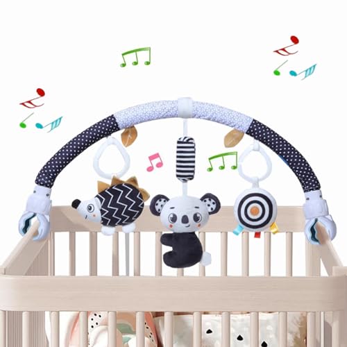Image of Pau1Hami1ton Baby Stroller Arch Toys, Car Seat Toys,Bouncer Toy Bar/Mobile for Bassinet,Adjustable Baby Hanging Toys Fit for Crib Bed,Stroller,Car Seat.S-19(Koala)