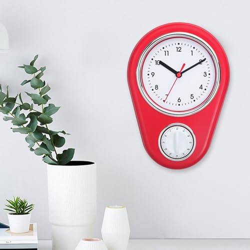 Horloge murale en plastique moderne et silencieuse pour un espace de travail - 3