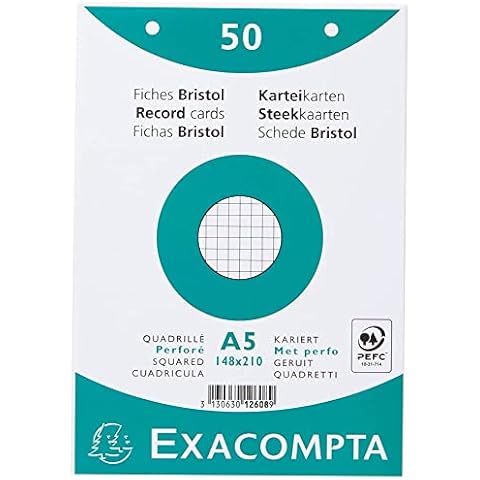 Exacompta Fiches Bristol Quadrillées Cover