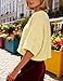 Springrain Cardigan Sweaters for Women Lightweight Knit Cropped Cardigan Button Up Solid Knitwear(Yellow-S)