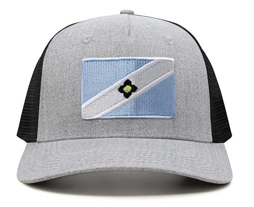 Image of International Tie City Hat for Men and Women, Adjustable Snapback Trucker Baseball Cap with Embroidered Patch