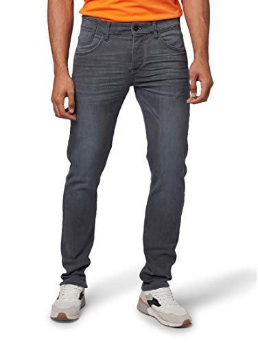 Tom Tailor Troy Vaqueros Straight, Gris (Grey Denim 10210), 36W x 32L para Hombre
