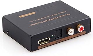iArkPower HDMI Audio Extractor Splitter HDMI to HDMI + Optical + RCA L/R Stereo Audio Out Supports 3D (1080P)